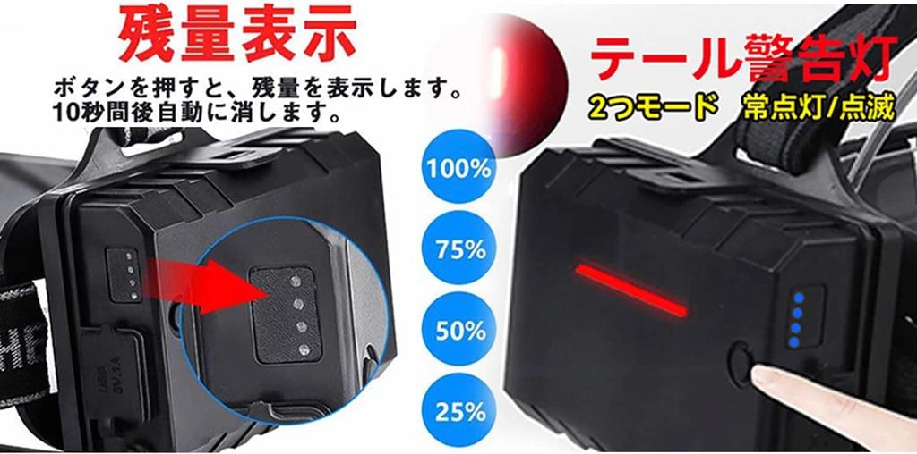 Runtime LED 5 Lighting Hand Gesture Battery Level Zoom Adjustable Waterproof and Large Capacity 6600mAh 3 18650 2200mAh Ideal for Night Outdoor and
