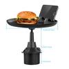 For Round Car Cup Holders, Car Cup Holder Tray, Rotatable Small Dining Table, Coffee & Drink Holder, 2-in-1 Phone Storage