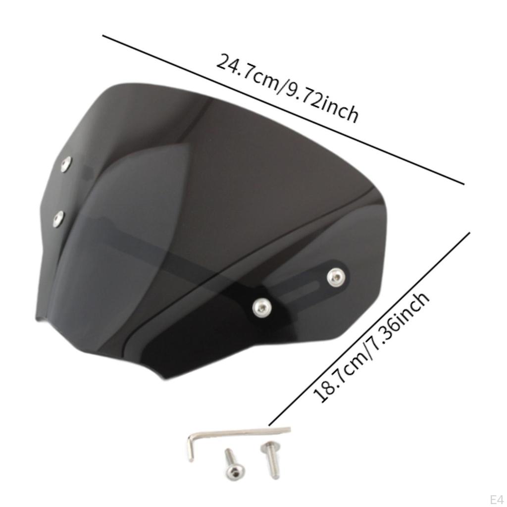 Front Windshield Visor Motorbike Accessory Easy to Install Multipurpose Fashion Utility Decor