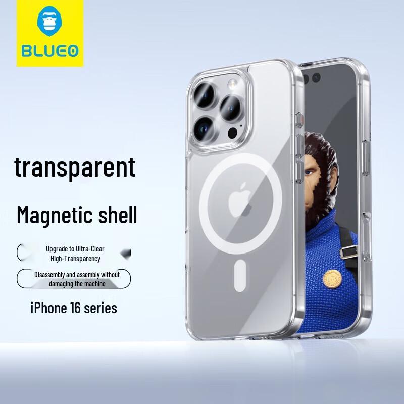 

Blue Gorilla Transparent Magnetic Phone Case