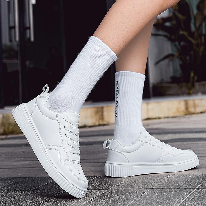 Men Skateboard Shoes Women White Sport Shoes Couple Black Wide Palm Shoes Large Size Sneakers
