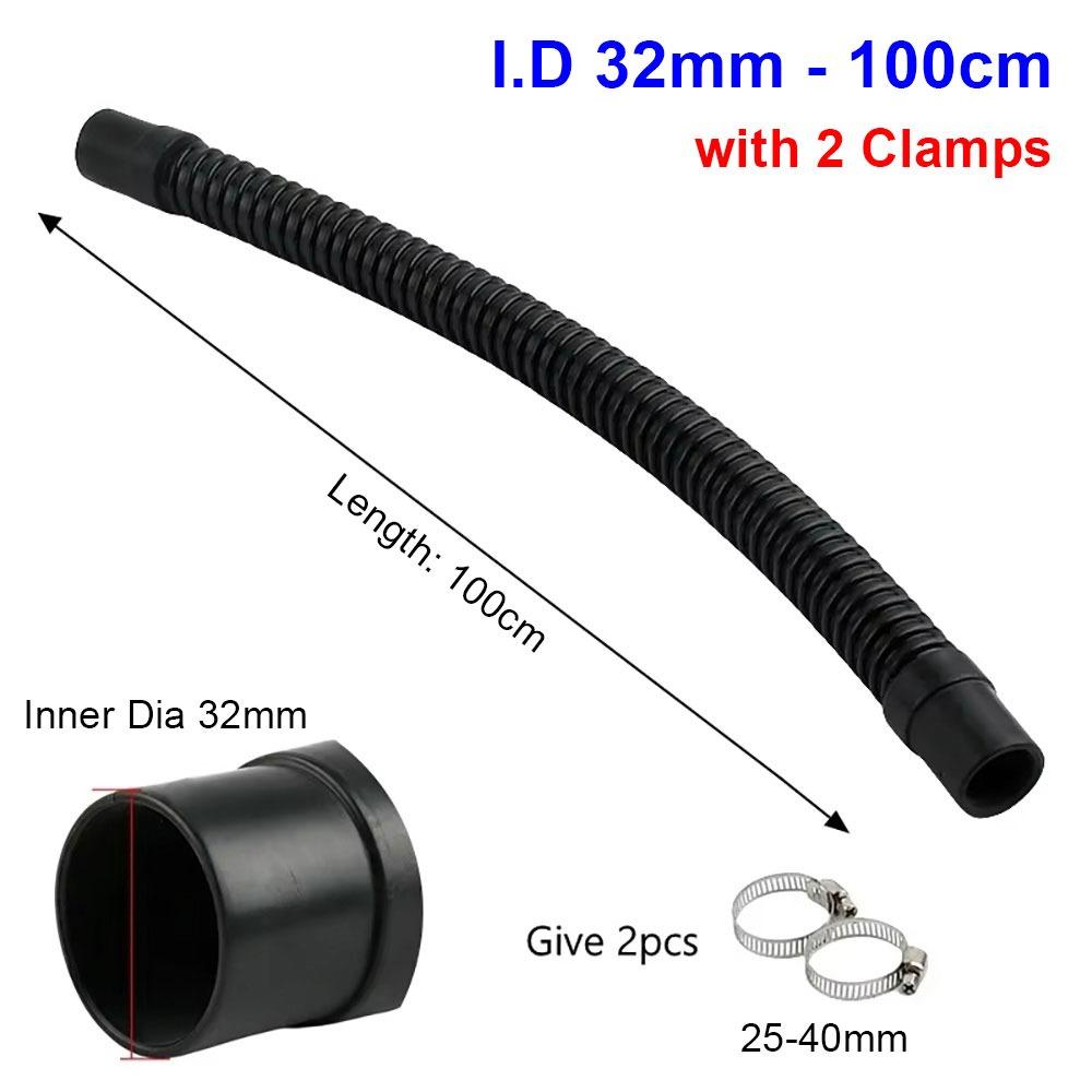 1 szt. Gumowa głowica Wąż karbowany Wąż wlotowy Wąż wylotowy Rurka do akwarium Nowy karbowany wąż akwariowy