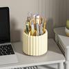 Storage Box Rotation Design Organizer with Compartmentalized Ordered Storage Holder for Office Dormitory Bathroom