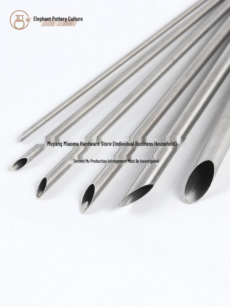 6-Piece Stainless Steel Round Ceramic Pottery Hole Punch Set for Teapot DIY