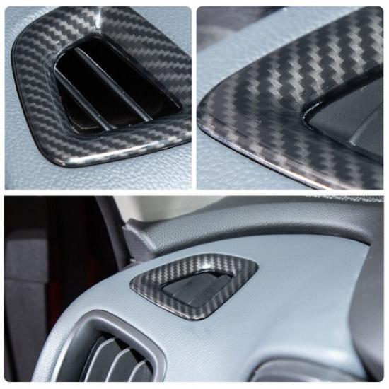 Carbon Fiber For Chevrolet Colorado 2015+ Side Air Vent Outlet Cover Trim Frame