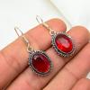 Red Garnet Jewelry, 925 Solid Sterling Silver Earrings, Handmade Gemstone Jewelry Earrings For Memorial Day