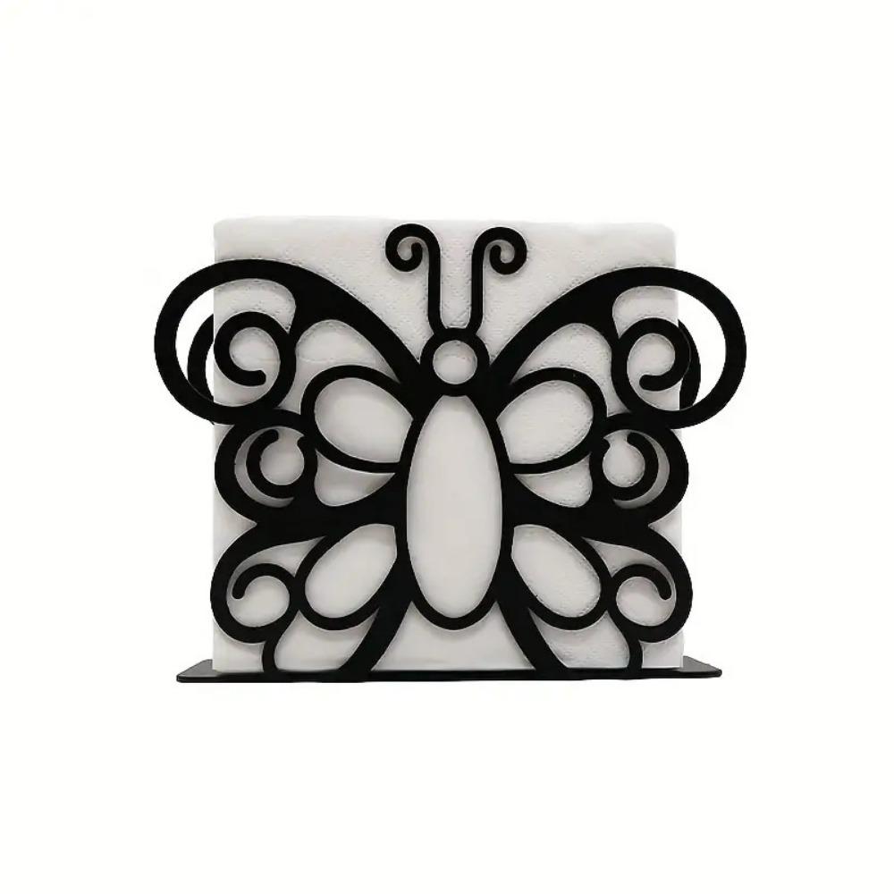 

Durable Storage Tissue Rack Handicraft Desktop Napkin Holder Maple Leaf Napkin Holder Cafe Style 2