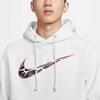 Nike Therma-Fit Standard Issue Casual Comfortable Warm Fleece Hoodie Men hoodies Light-Silver-Gray HQ4746016