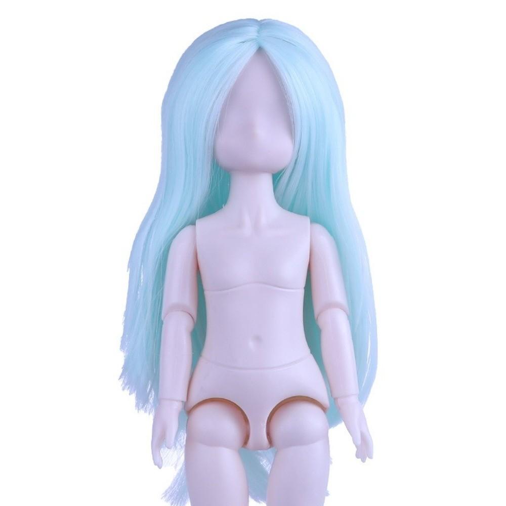 White Skin Doll Hair Transplant Head Straight Hair 1/6 BJD Girl Body Joints Movable Body Toys
