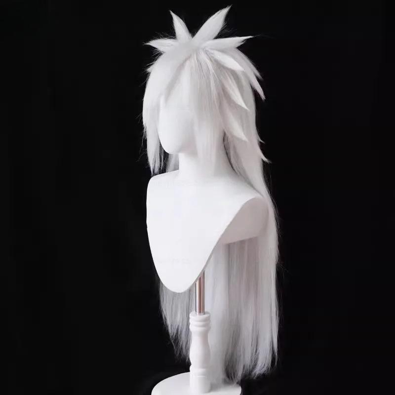 Uchiha Madara Cosplay Wigs Long Heat Resistant Synthetic Hair Game Anime Wigs