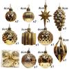 12pcs Metallic Drop Christmas Ball Decorations for Xmas Tree