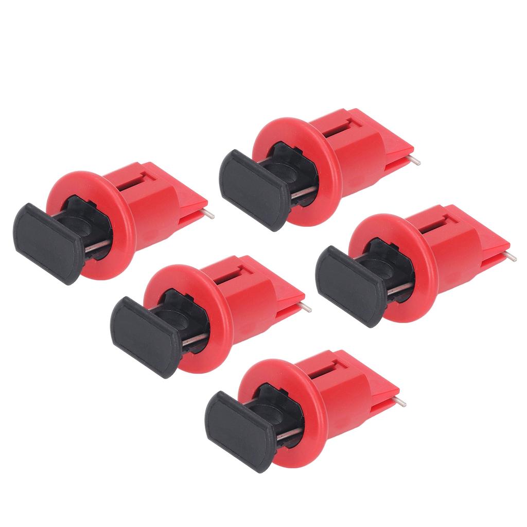 5Pcs Electrical Circuit Breaker Lockout Pin Outward Miniature Insulation Lock for Industrial Power Isolation Area