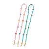 Candy Color Soft Pottery Mask Rope Glasses Chain, Colored Crystal Neck Mask Chain Anti-lost Glasses Rope