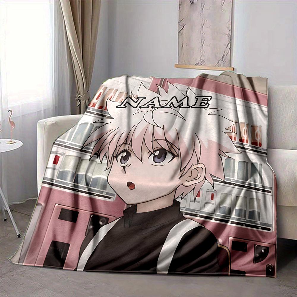 Custom 1pc Anime Character Store Blanket, Soft And Comfortable Blanket, Casual Warm, Camping Travel Blanket, Birthday Gift Q912132