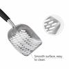 Heavy-Duty Cat Litter Scoop with Reinforced Comfortable Handle, Metal Pet Poop Sifter