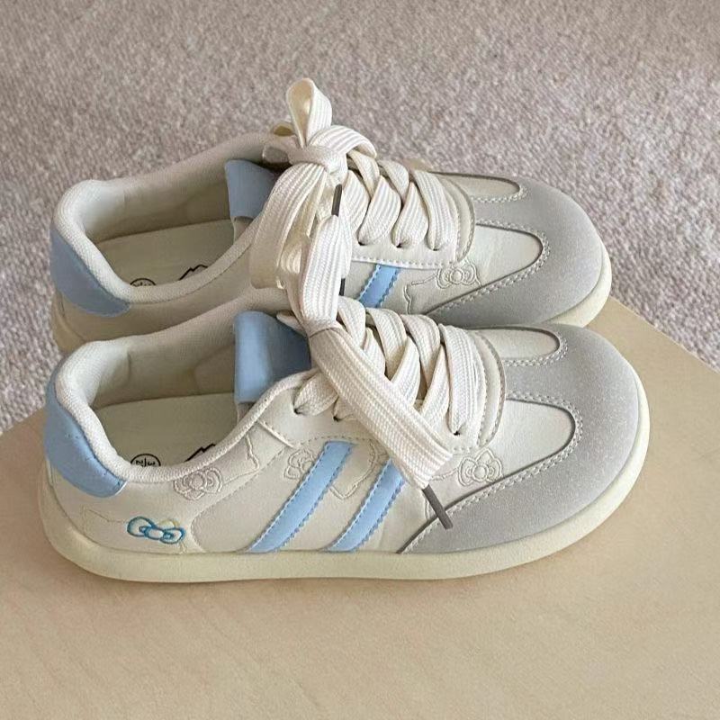 

itty cat retro female niche design versatile casual lightweight sports mango headboard shoes 35 синий