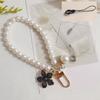 Bag Charm Cute Pearl Bracelet Handmade Wristlet Key Ring Pendants for Women Girls Decor Jewelry Gift Accessories