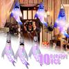 Halloween Ghost Windsocks Decorations with LED Light, Outdoor, Hanging Ghost Windsocks for Trees, Yard, Halloween Decor Supplies