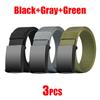 Newest Men's Belts Metal Buckle Automatic Tactical Belt Golf Canvas Workwear Casual Outdoor Military Training Pant Trousers Belt