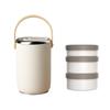 Large Capacity Insulated Food Bucket Multi-layer Thermal Lunch Box Vacuum Insulated Food Jar  Soup