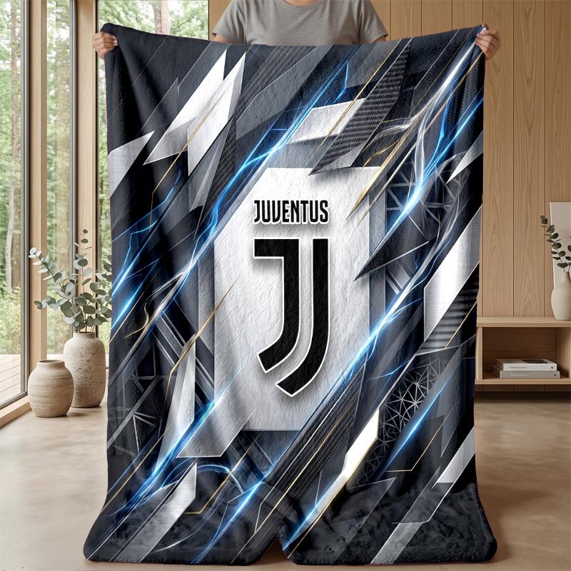 Juventus FC Theme blanket Soft Flannel Blanket Plush Throw Blanket Cozy Sofa Bed Blanket for Home Decor