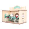 Dollhouse Kitchen Toys Simulated Plastic Educational with Tableware Furniture Miniature Kitchen for