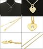 Marc Jacobs J341MT1PF21 Gold and Crystal Heart and Star Necklace and Earrings Set for Women (2-Piece Set) [Outlet] [Brand] [Used]
