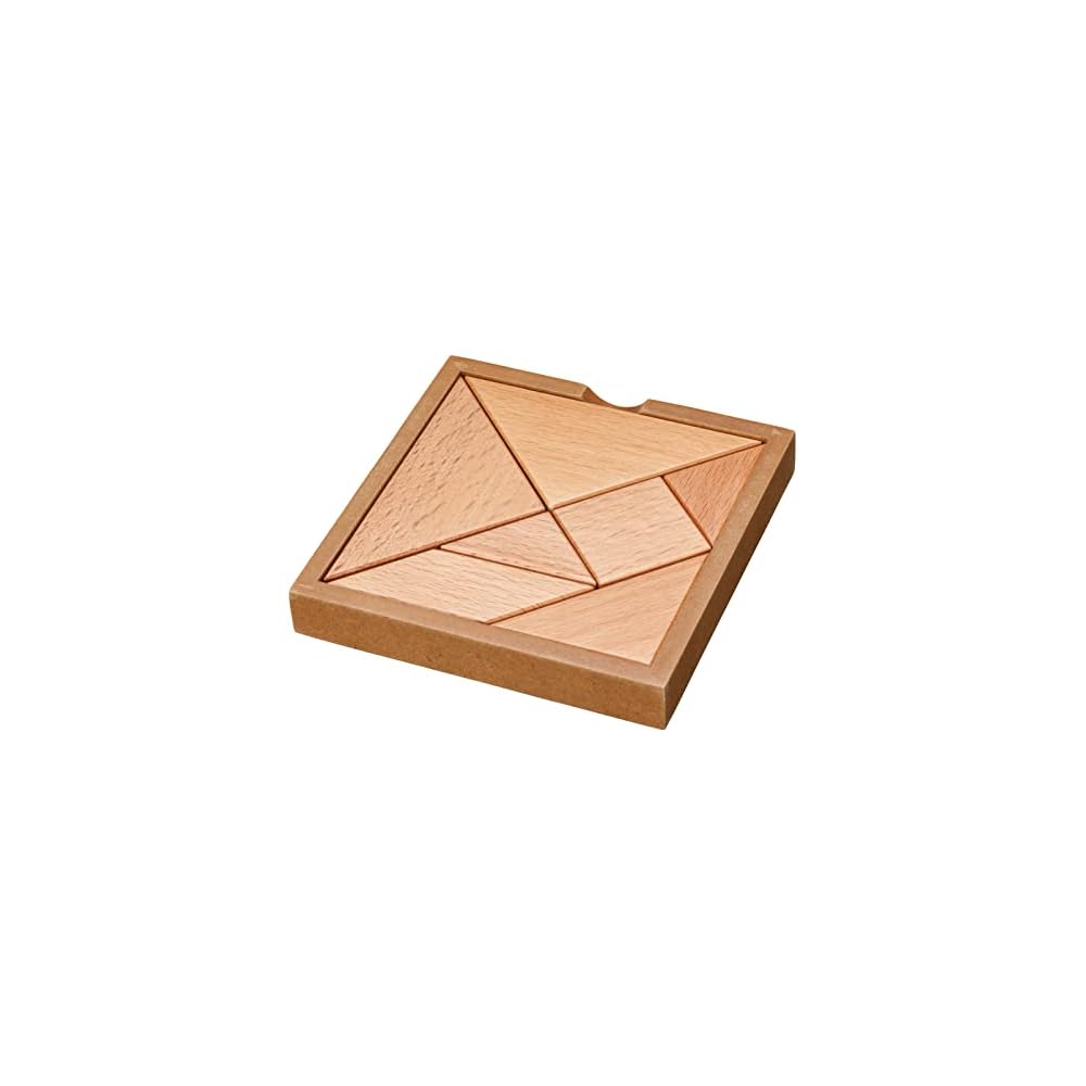 Hanayama Tangram Puzzle Game Classic Wooden Brain Teaser Educational Toy