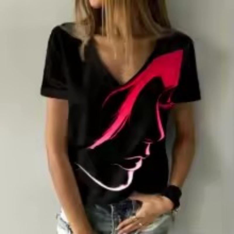 3D Printed Women's Short-sleeve T-shirt, Plus-size Women's Clothing, Fashionable and Versatile, Casual, Everyday Wear
