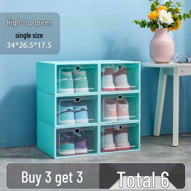 Foldable Transparent Shoe Box - Space-Saving, Dustproof & Moisture-Proof Storage Solution