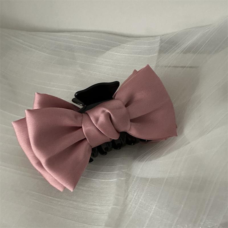 Double Sided Bow-Knot Grab Clip Hairpins Big Size Bow Velvet Hair Claws Korean Hair Clip Hair Style Accessories Fashion Barrette