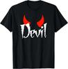 Devil Halloween Matching Couple Girlfriend T-Shirt