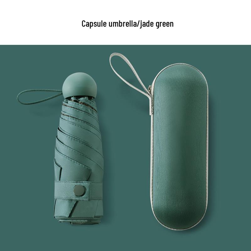 Ultralight Five-Fold UV Protection Compact Umbrella for Sun & Rain