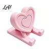 Desktop Phone Mount 3D Printed Heart Holder Love Shape Mobile Stand Stand Cell Tablet Desk Mount Valentine's Day Gift Reusable