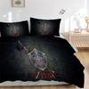 Legend Zelda Sword Shield Print 3Pcs Bedding Setduvet Cover With 2 Bedropillowcase Home Birthday Gift