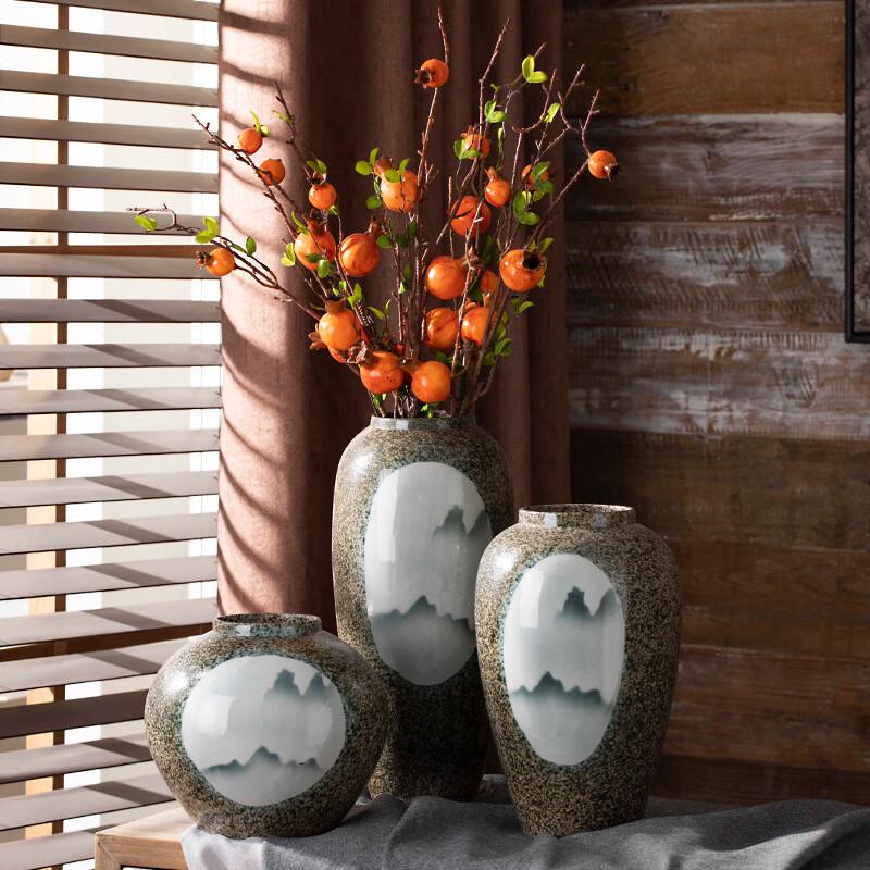 Vaso Scolpito in Ceramica Nuova Cinese Jingdezhen Ruijie