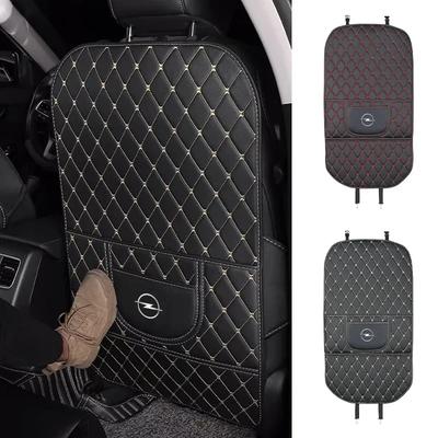 XZA-PU Leather Car Seat Back Protector Pad For Astra H G J Insignia Mokka Zafira Corsa Vectra C D Antara Combo Auto Accessories
