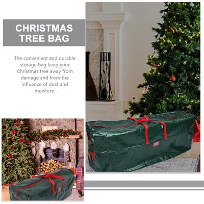 Large Capacity Christmas Tree Organizer Storage Bag Waterproof Zippered Dustproof Container for Home Gift Storage Pouch