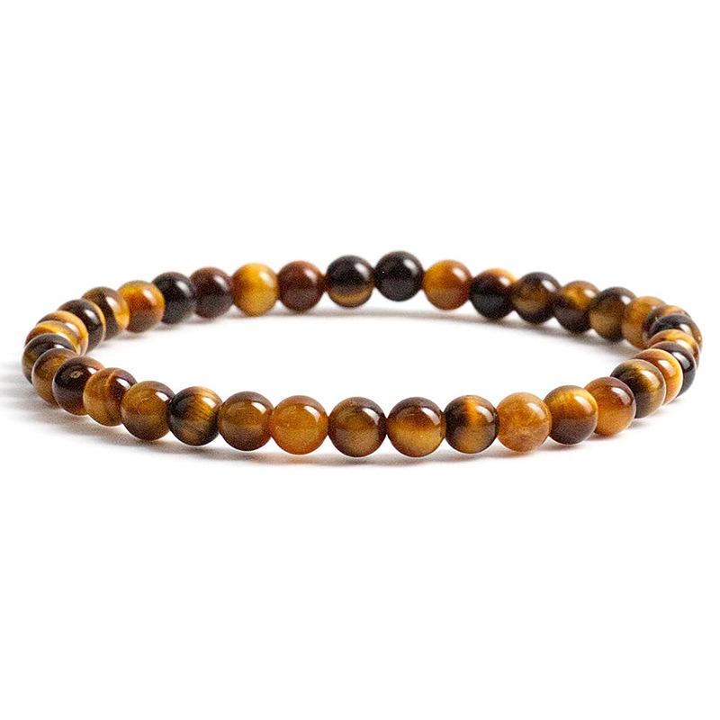 Natural Stone Beads Elastic Bracelets For Women Men 6mm Amethyst Quartzs Agates Black Onyx Beads Bracelet Female Jewelry Bangle