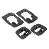 4Pcs Door Handle Seal Set Front Rear Left Right Rubber Black Easy To Install for III 3 Car