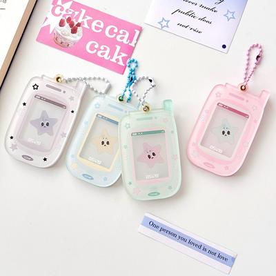 Monvkaka Acrylic Magnetic ID Card Holder with 1-Inch Photo Slot