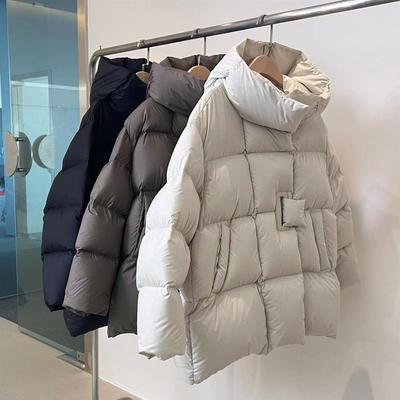 Veste d'hiver en duvet de canard blanc à 90 % pour femme, manteau ample et chaud, à la mode