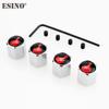 4 x Car Styling w64 Funny Middle Finger Anti-theft Stainless Wheel Tire Valve Stems Caps Car Wheel Tire Stem Air Valve Caps