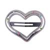 New Silver Polka Dot Cute Cartoon Duckbill Hair Clip for Messy Hair - Heart-shaped Children's Side Clip for Bangs - BB Hair Accessory
