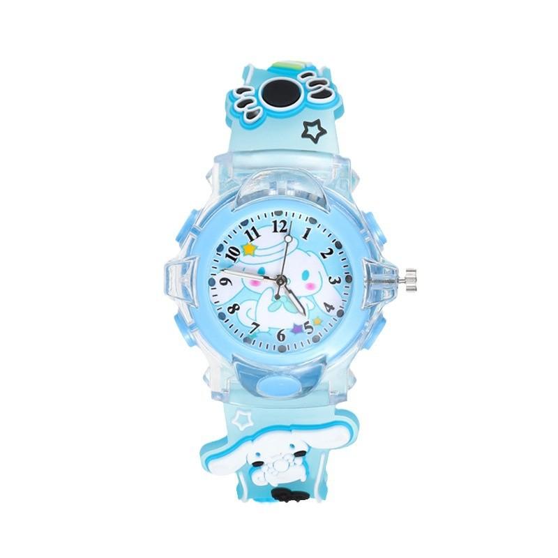 Silicone Cartoon Watch, Student Children'S Watch Luminous Light Luminous Light Watch Watch Supply