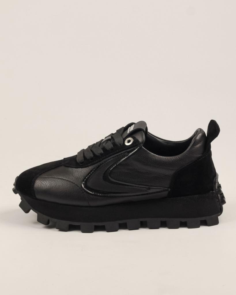 Women's Sneakers Tucino 6081 36 Black Leather Suede