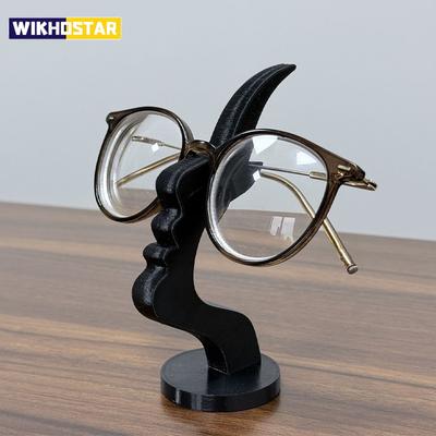 Minimalistische Menselijke Profiel Brilhouders 3D Geprint Zijaanzicht Standaard voor Brillen Leuke Praktische Bureau Lijntekening Decoratie Ornament