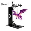 Akcesoria do domu w stylu smoczym Magiczna Pływająca Półka Lampka, Ciepłe Nocne Światło LED, Dekoracja Statua Magii Fantasy Wystrój Kącika do Czytania, Unikalne