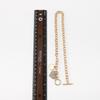 Women European Temperament Sweet Cool Choker Round Heart OT Buckle Chain Micro-set Minimalist Necklace For Women