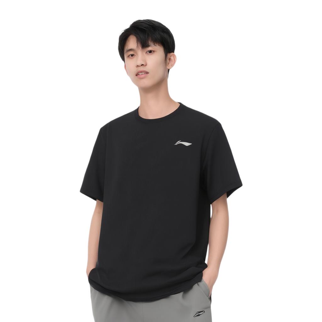 Li Ning Running Collection T Shirt Men's Black ATSV369-1